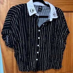 Black and White Striped Shirt